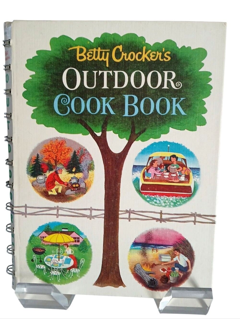 Vintage 1961 Betty Crocker's Outdoor Cook Book Spiral Hardcover First Edition